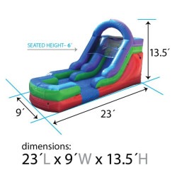 12' Retro Slide Wet/Dry Slide