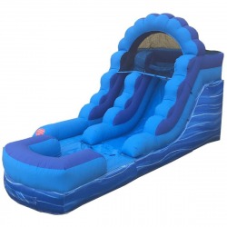 1220Blue20Marble20Inflatable20Water20Slide 475280194 12' Blue Marble Slide Wet/Dry Slide