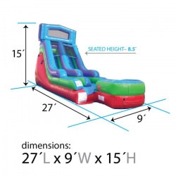 15' Wet/Dry Slide (Color May Vary)