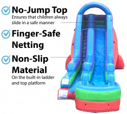 18 foot inflatable water slide retro graphic2 451232325 1 18' Wet/Dry Slide