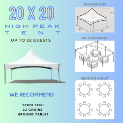 20x20 High Peak Tent