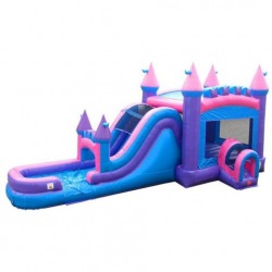 inflatable bounce house water slide mega pink1 366881912 Mega Pink Castle Combo